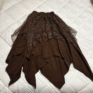 brown fairy like skirt